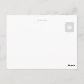 野 良 op 吉 op ニャ op de computer! briefkaart (Achterkant)