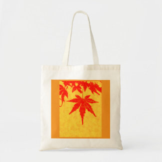 金の鮫小紋に赤い紅葉 と 和柄ミックス格子模様 TOTE BAG