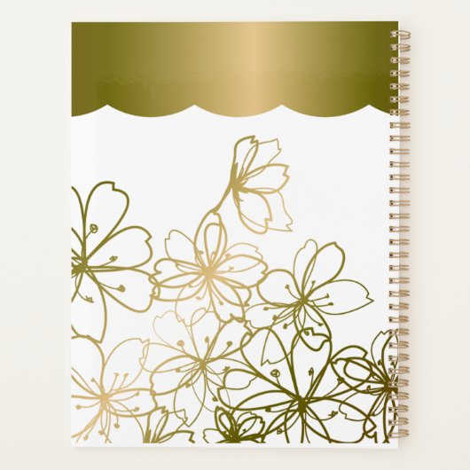 金箔桜デザイン｜優美な和のプランナー手帳 PLANNER (Achterkant)