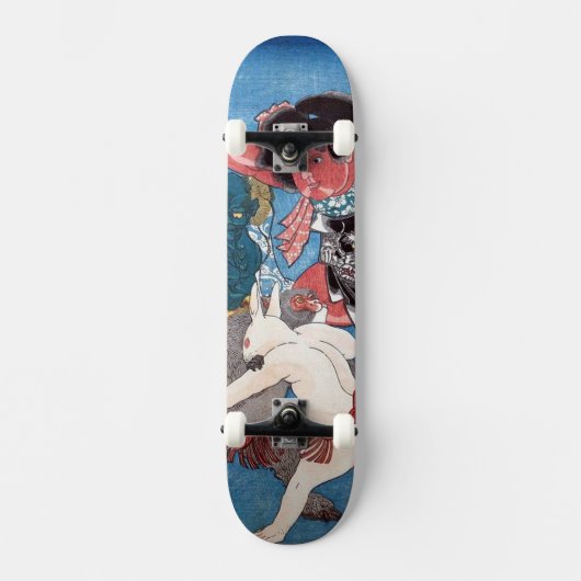 金 太 動 物, 国 Kintaro & Animals, Kuniyoshi, Ukiyo-e Skateboard (Voorkant)