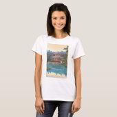 金 閣 寺, Kinkaku-ji, Hiroshi Yoshida, Woodcut T-shirt (Voorkant volledig)