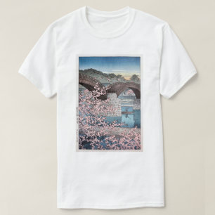 錦 帯 の 宵, lente bij Kintai Bridge, Hasui Kawase T-shirt
