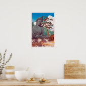 鎌 倉 仏, Great Buddha in Kamakura, Hasui Kawase Poster (Keuken)