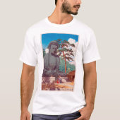 鎌 倉 仏, Great Buddha in Kamakura, Hasui Kawase T-shirt (Voorkant)