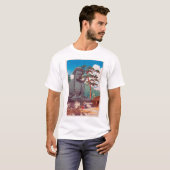 鎌 倉 仏, Great Buddha in Kamakura, Hasui Kawase T-shirt (Voorkant volledig)