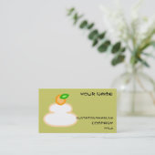 鏡餅(kagami mochi) visitekaartje (Staand voorkant)