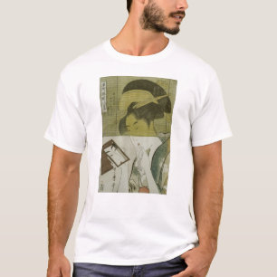 鏡 る 女, 歌 vrouw die spiegel ziet, Utamaro, Ukiyoe T-shirt