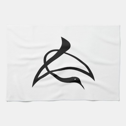 長の字鶴 THEEDOEK (Horizontaal)