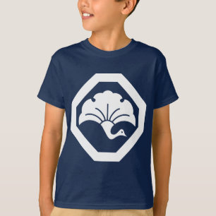 隅切り角に銀杏鶴 T-SHIRT