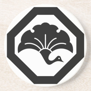 隅 切 り に 銀 杏 角 ZANDSTEEN ONDERZETTER