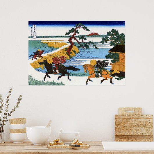 隅 田 屋 の , Uitzicht Mt. Fuji van Sumida Poster (Keuken)