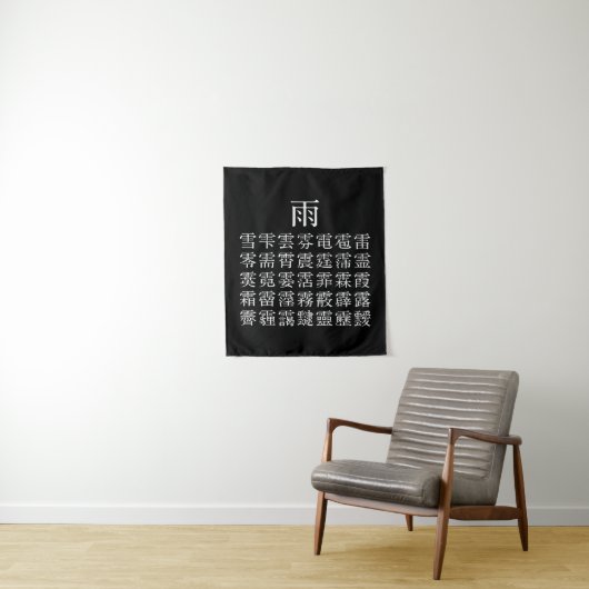 雨と雨冠の漢字 WANDKLEED (In situ)