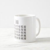 雨 と 冠 の 漢 字 KOFFIEMOK (Voorkant rechts)