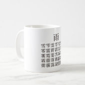 雨 と 冠 の 漢 字 KOFFIEMOK (Voorkant links)