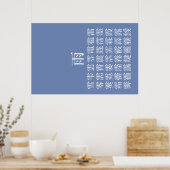 雨 と 冠 の 漢 字 POSTER (Keuken)