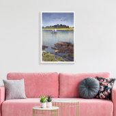 雨 の 川, 川 瀬 zomerregen, Arakawa, Hasui Kawase Canvas Afdruk (Insitu (Woonkamer))