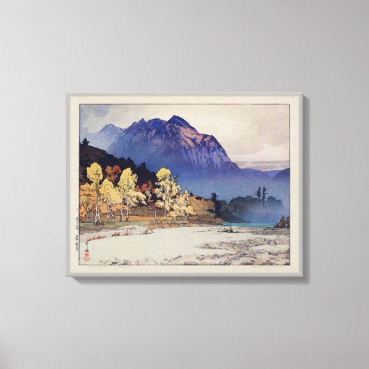 雨 後 高 山, Hodaka-yama na Rain, Yoshida, Woodcut Canvas Afdruk (Voorkant)
