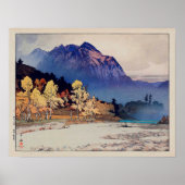 雨 後 高 山, Hodaka-yama na Rain, Yoshida, Woodcut Poster (Voorkant)