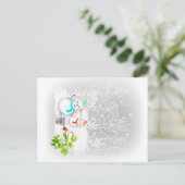 雪だるま BRIEFKAART (Staand voorkant)