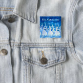 雪の精の踊り　スクエア缶バッジ VIERKANTE BUTTON 5,1 CM (In situ)