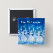 雪の精の踊り　スクエア缶バッジ VIERKANTE BUTTON 5,1 CM (Voorkant /achterkant)