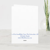 雪の精の踊り バレエグリーティングカード FEESTDAGEN KAART (Achterkant)