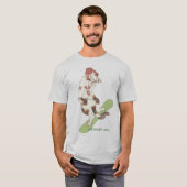雪遊び猫 B T-SHIRT (Voorkant volledig)