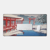 雪 の 島, Miyajima Shrine in Snow, Hasui Kawase Bureaumat (Keyboard & Muis)