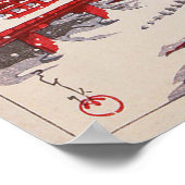 雪 の 島, Miyajima Shrine in Snow, Hasui Kawase Poster (Hoek)