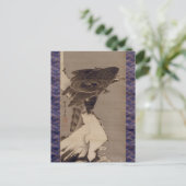 雪 の 鷲, 若 Eagle in de sneeuw, Jakuchu Briefkaart (Staand voorkant)