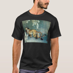 雪 図, 北 斎 Tiger in de sneeuw, Hokusai T-shirt