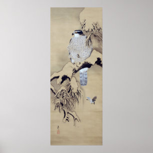 雪 図, 柴 田 Shibatk in de sneeuw Zeshin Poster