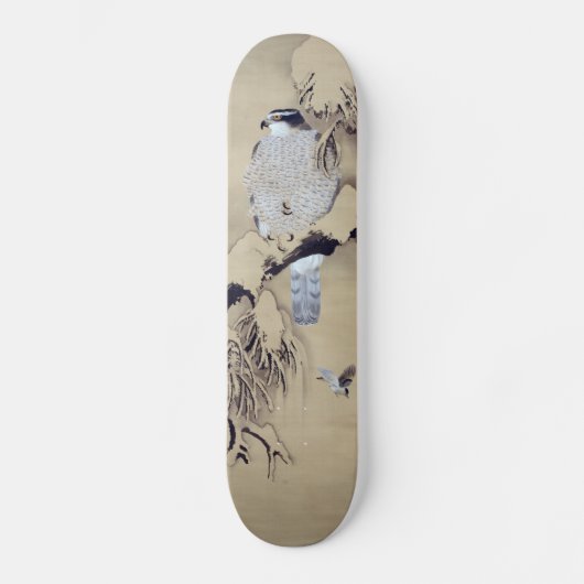 雪 図, 柴 田 Shibatk in de sneeuw Zeshin Skateboard (Voorkant)