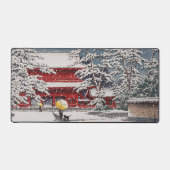 雪 増 寺 Zôjô-ji Temple in de sneeuw, Hasui Kawase Bureaumat (Voorkant)