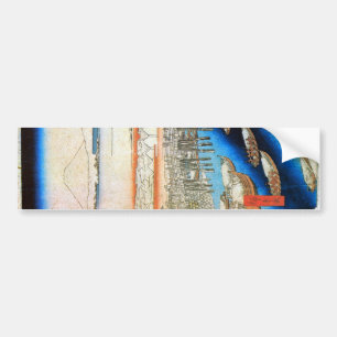 雪 日 橋, 広 重 Snowy Nihonbashi, Hiroshige, Ukiyo-e Bumpersticker