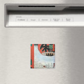 雪 浅 草, 広 重 sneeuw in Asakusa, Hiroshige Ukiyoe Magneet (Insitu (Vaatwasser))