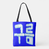 雲で書いた”雲(구름)“ 韓国語デザイン TOTE BAG (Achterkant)