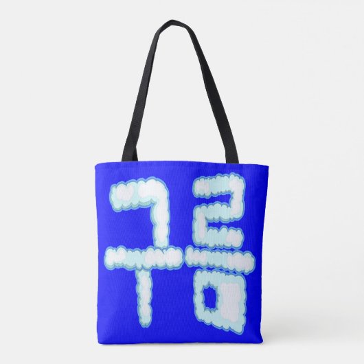 雲で書いた”雲(구름)“ 韓国語デザイン TOTE BAG (Achterkant)