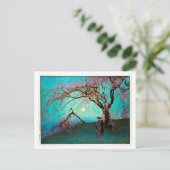 雲 桜, Kumoi Cherry Blossom, Yoshida, Woodcut Briefkaart (Staand voorkant)