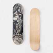 雲 龍 図, 曾 我 白 Dragon met Cloud, Sumi-e Persoonlijk Skateboard (Voorkant)