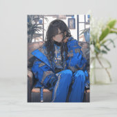 青春のインディゴ/IndigoYouth Invitation |東京娘 GenerartiveAI Kaart (Staand voorkant)