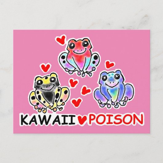 面白? ヤドクガエルちゃん ポストカード BRIEFKAART (Voorkant)