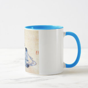 顔 洗 猫, 広 重 Kat Wash, Hiroshige Mok