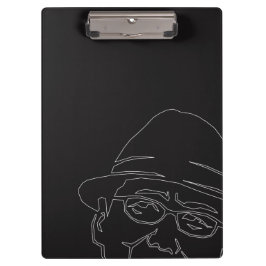 顔　白ライン　クリップボード KLEMBORD