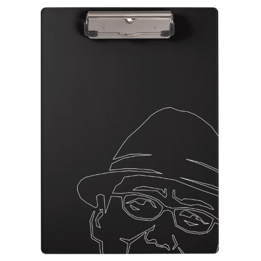 顔 白ライン クリップボード KLEMBORD (Voorkant)