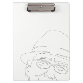 顔　黒ライン　クリップボード KLEMBORD
