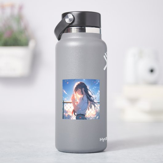 願い事JKシール|寿司娘 GenerativeAI Sticker (HydroFlask)