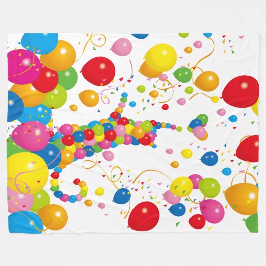 風船猫 FLEECE DEKEN (Voorkant (Horizontaal))