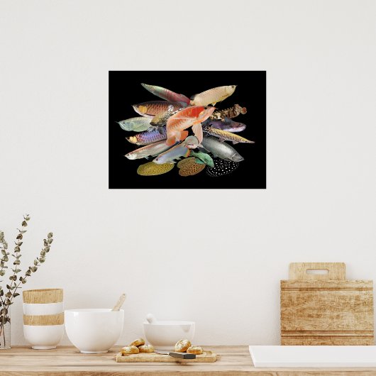 飛 び 大 型  onder出 N0.02すN00000000 Poster (Keuken)