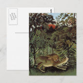 飢 え ラ イ オ ン BRIEFKAART (Voorkant / Achterkant)